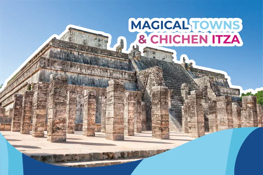promotion magical towns izamal valladolid chichen itza cenote from merida 2023